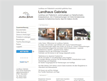Tablet Screenshot of landhaus-gabriela-1.tramino.de