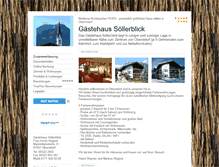 Tablet Screenshot of gaestehaus-soellerblick.tramino.de