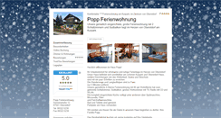 Desktop Screenshot of popp-ferienwohnung.tramino.de