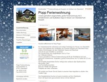Tablet Screenshot of popp-ferienwohnung.tramino.de