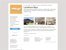 Tablet Screenshot of landhaus-mayr.tramino.de