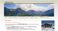 Desktop Screenshot of amselhaus.tramino.de