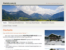 Tablet Screenshot of amselhaus.tramino.de