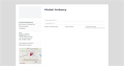 Desktop Screenshot of hotel-imbery.tramino.de