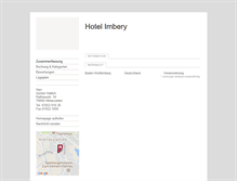 Tablet Screenshot of hotel-imbery.tramino.de