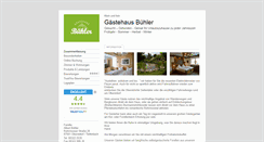 Desktop Screenshot of gaestehaus-buehler.tramino.de