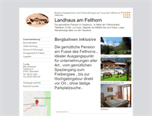 Tablet Screenshot of landhaus-fellhorn.tramino.de