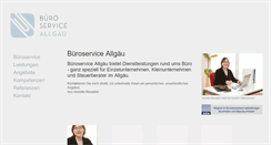 Desktop Screenshot of bueroservice-allgaeu.tramino.de