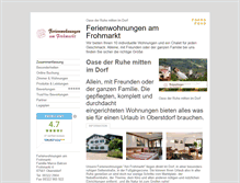 Tablet Screenshot of ferienwohnungen-frohmarkt.tramino.de