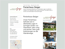 Tablet Screenshot of ferienhaus-geiger.tramino.de