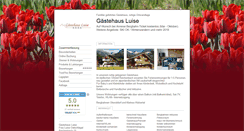 Desktop Screenshot of gaestehaus-luise.tramino.de