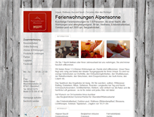 Tablet Screenshot of ferienwohnungen-alpensonne.tramino.de