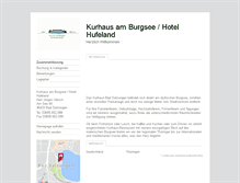 Tablet Screenshot of burgsee.tramino.de