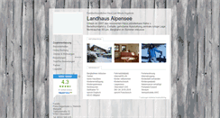 Desktop Screenshot of landhaus-alpensee.tramino.de