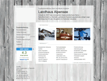 Tablet Screenshot of landhaus-alpensee.tramino.de