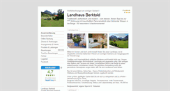 Desktop Screenshot of landhaus-berktold.tramino.de