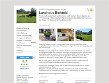 Tablet Screenshot of landhaus-berktold.tramino.de