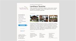 Desktop Screenshot of landhaus-tauscher.tramino.de