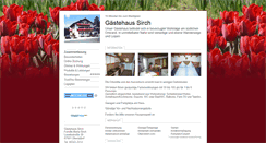 Desktop Screenshot of gaestehaus-sirch.tramino.de