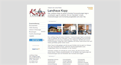 Desktop Screenshot of landhaus-kopp.tramino.de