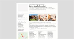 Desktop Screenshot of landhaus-falkenstein.tramino.de