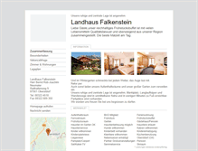 Tablet Screenshot of landhaus-falkenstein.tramino.de