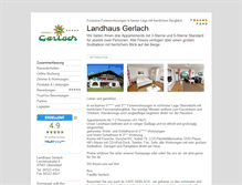 Tablet Screenshot of landhaus-gerlach.tramino.de