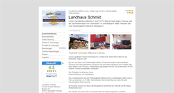 Desktop Screenshot of landhaus-schmid.tramino.de