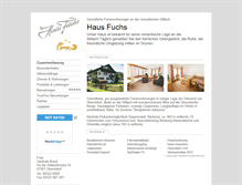 Tablet Screenshot of haus-fuchs.tramino.de